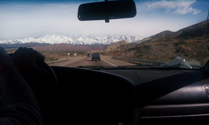 Argentina_Mendoza driving toward Andes